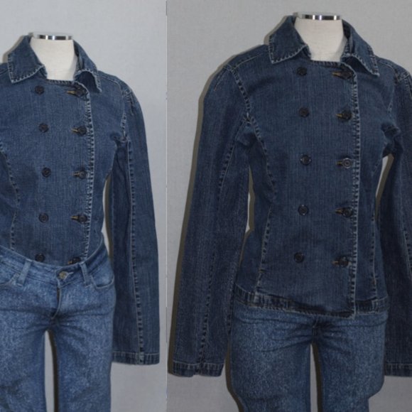 No Boundaries Stretch Denim Top Jacket - Picture 1 of 14